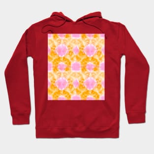 Orange and Pink Technicolor Tie-Dye Hoodie